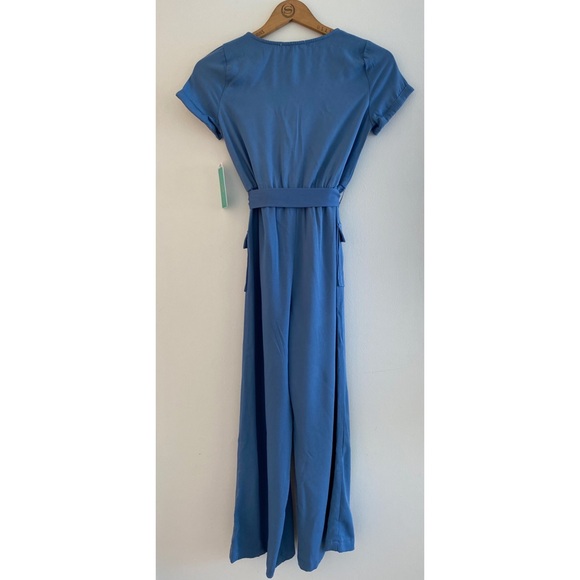 NWT Blue Button-Up Jumpsuit NWT - Picture 2 of 6